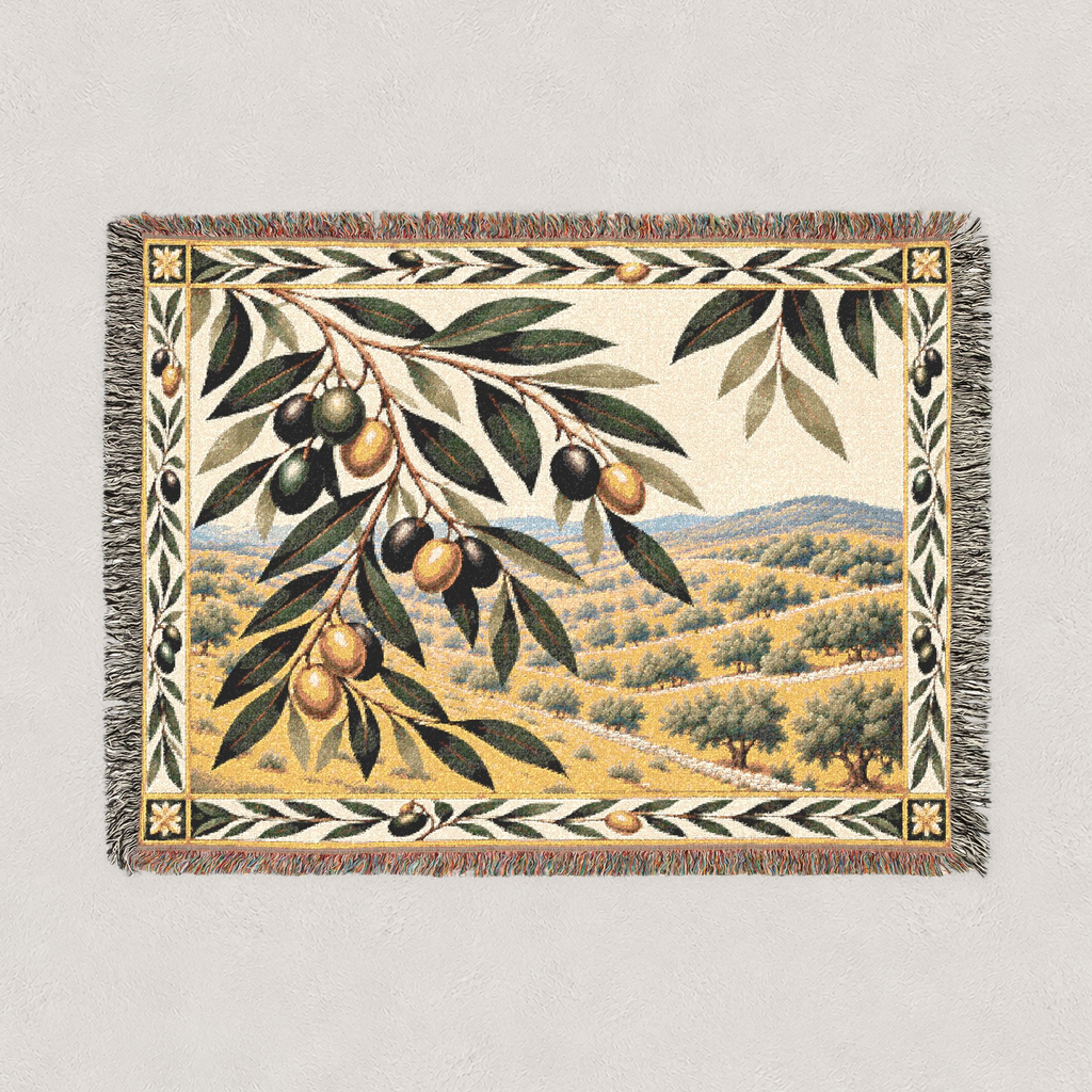 Olive Grove Woven Blanket Landscape