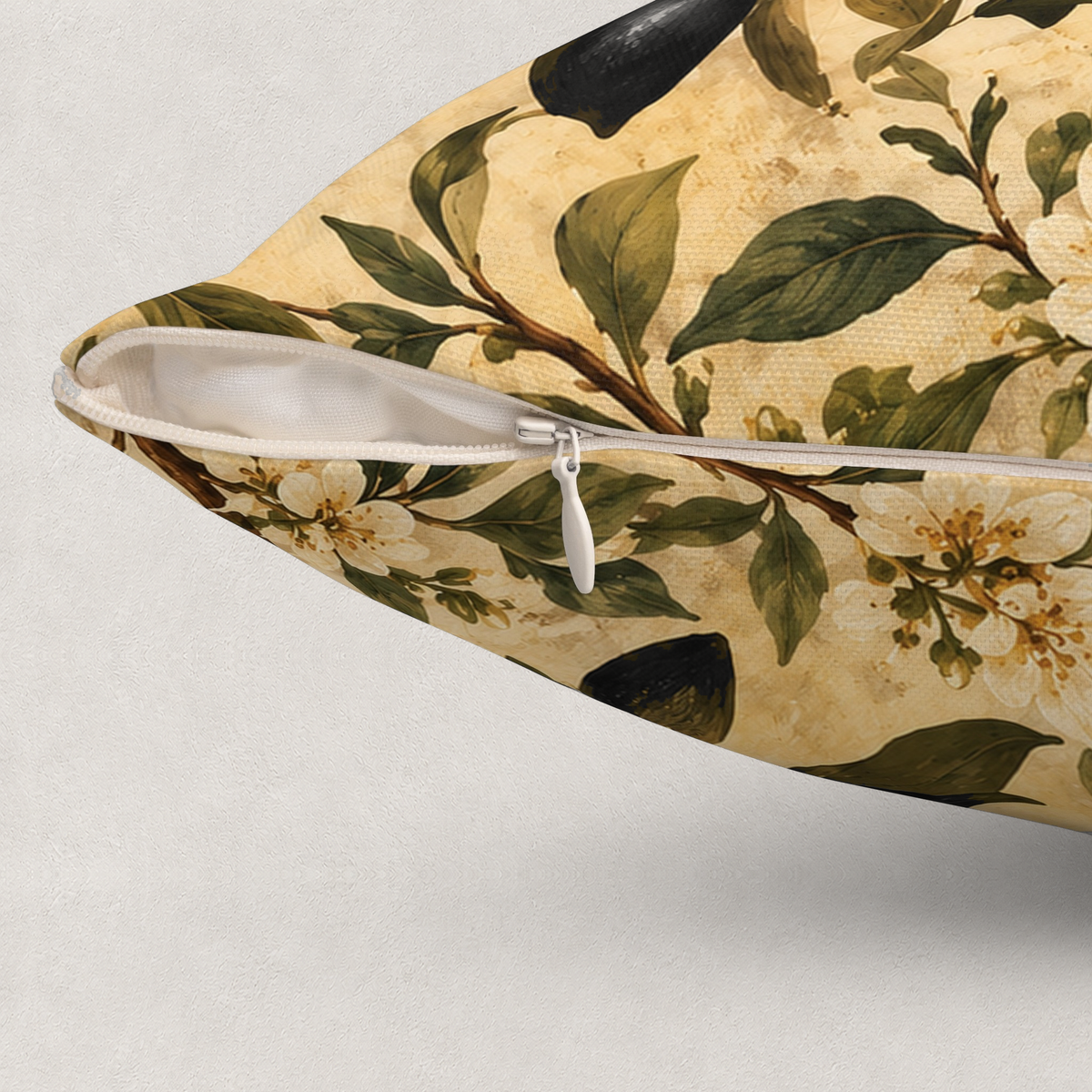 Olive Branch Throw Pillow
