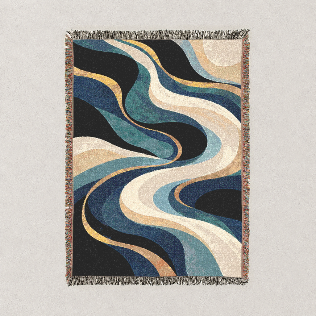Living Water Woven Blanket