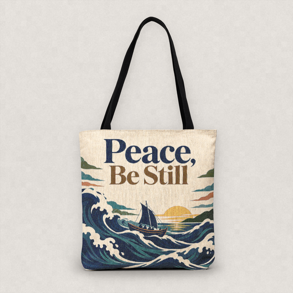 Peace Be Still Woven Tote Bag