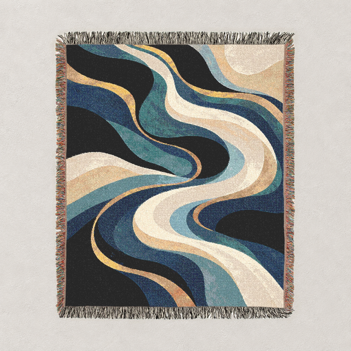 Living Water Woven Blanket