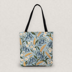 Bluebell and Golden Grain Woven Tote Bag