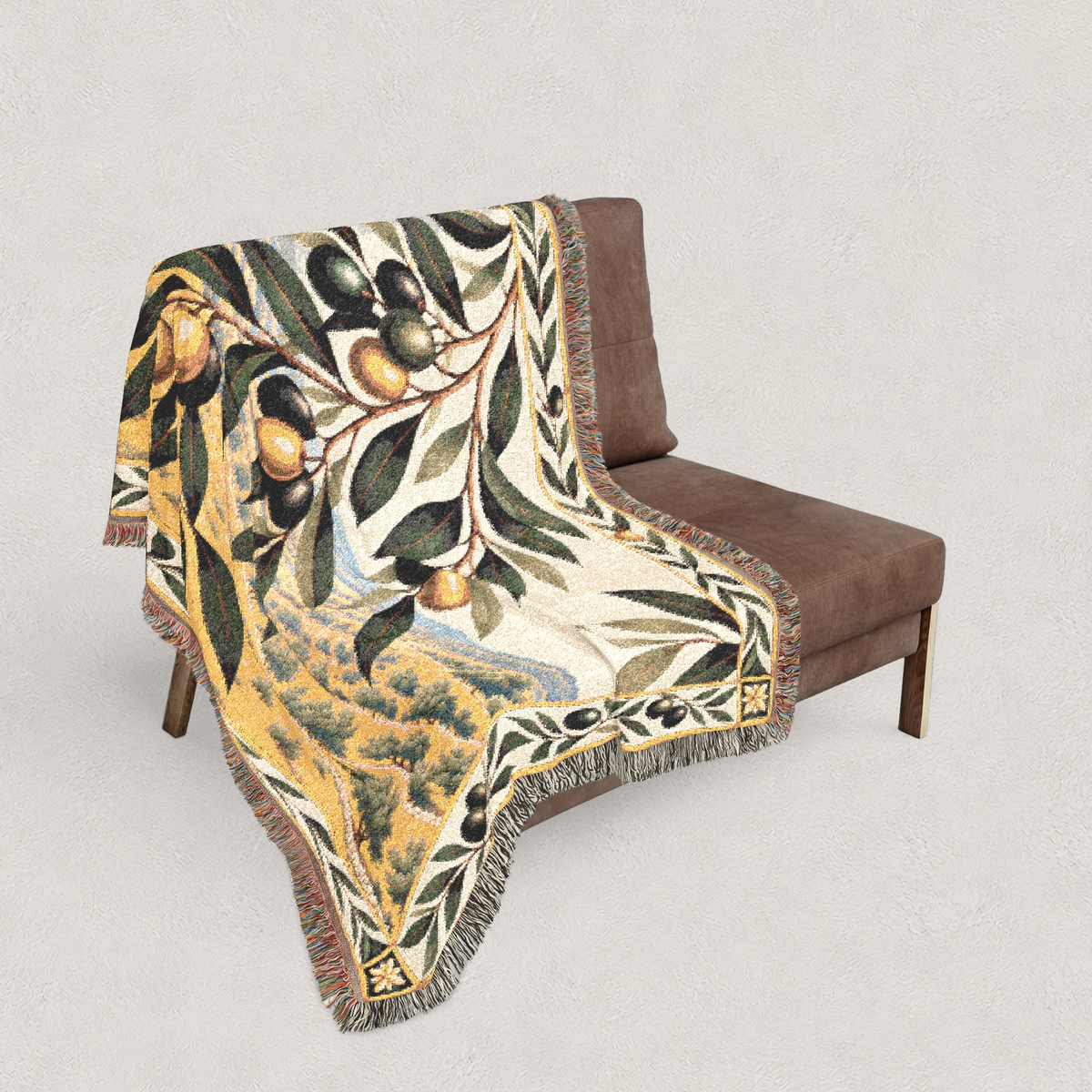 Olive Grove Woven Blanket Landscape