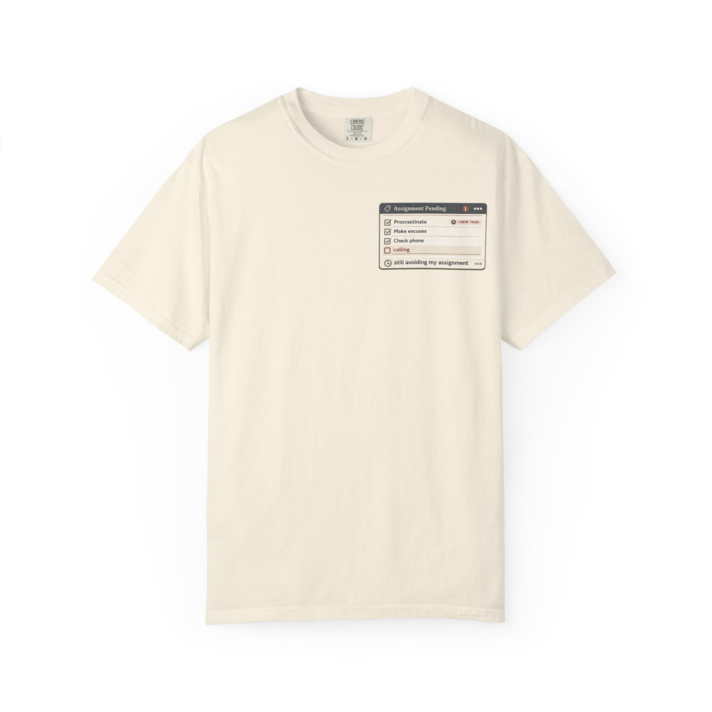 Assignment Pending Pop Up T-Shirt