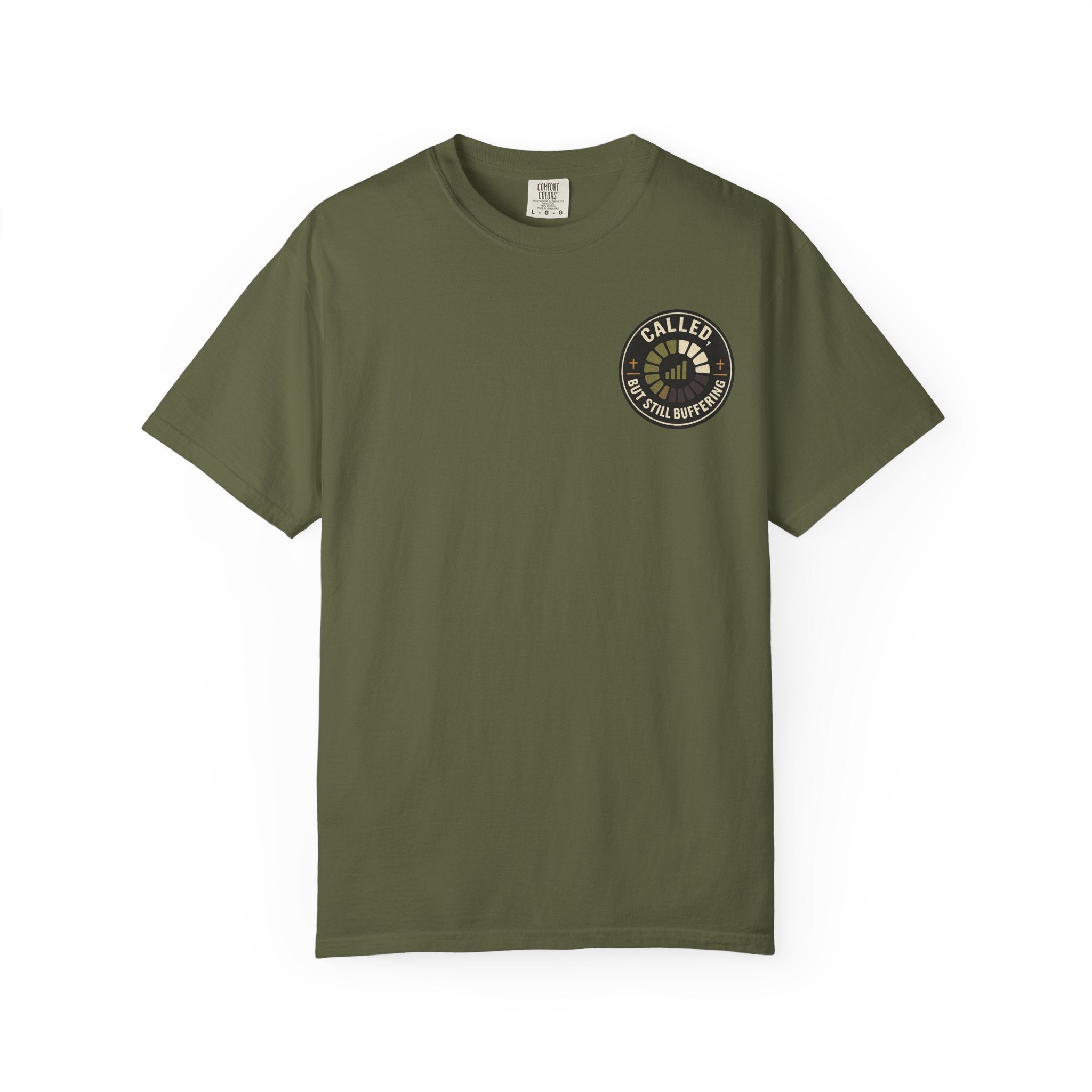 Called, but Still Buffering Badge T-Shirt