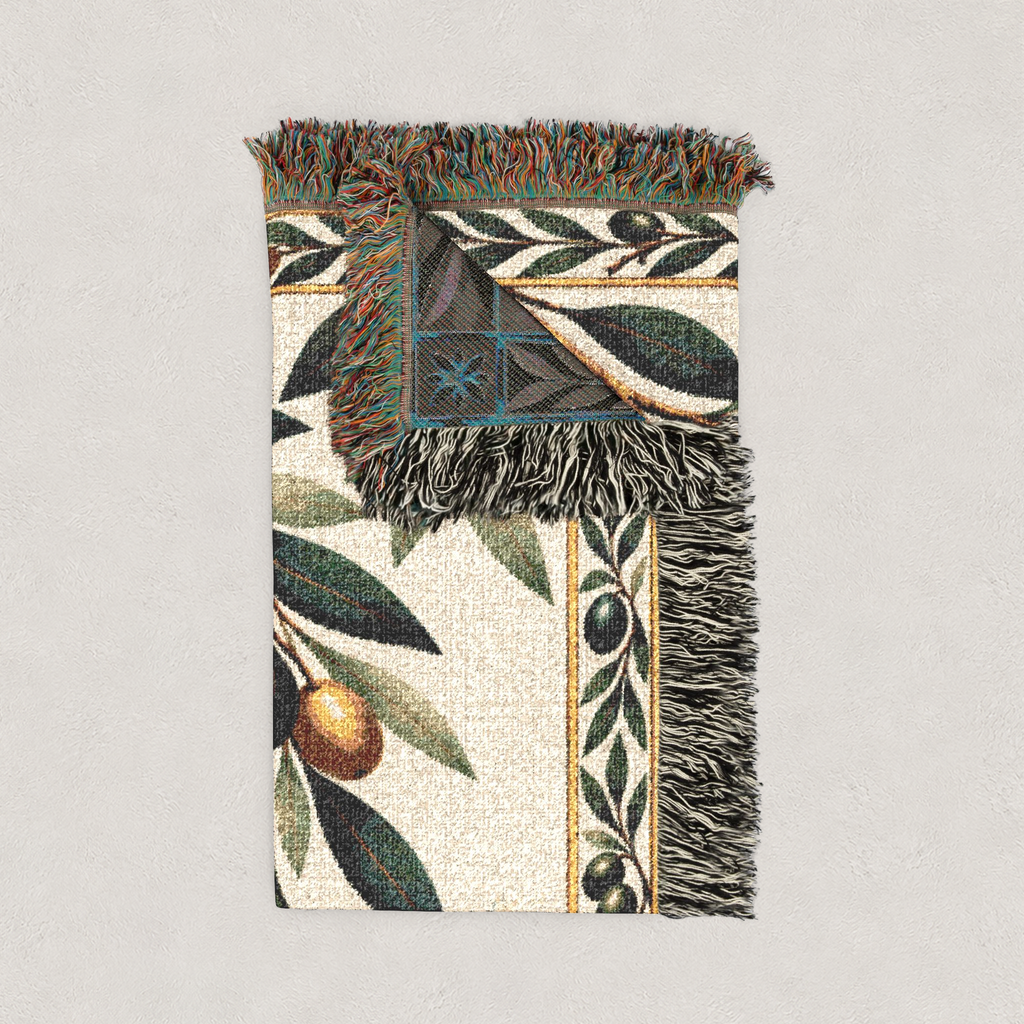 Olive Grove Woven Blanket Portrait