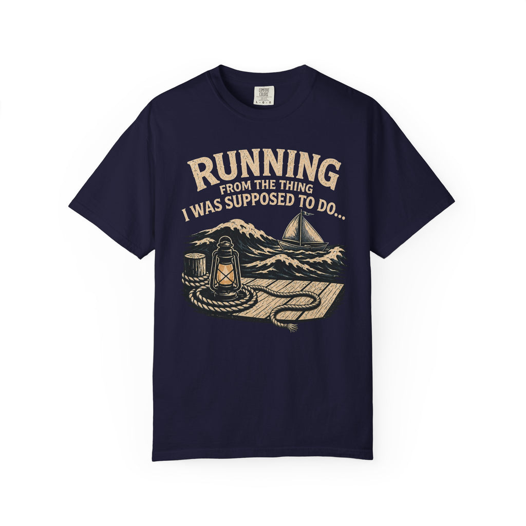 Running From the Thing Dock T-Shirt
