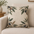 Olive Branch Woven Throw Pillow