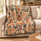 Bread and Olive Woven Blanket