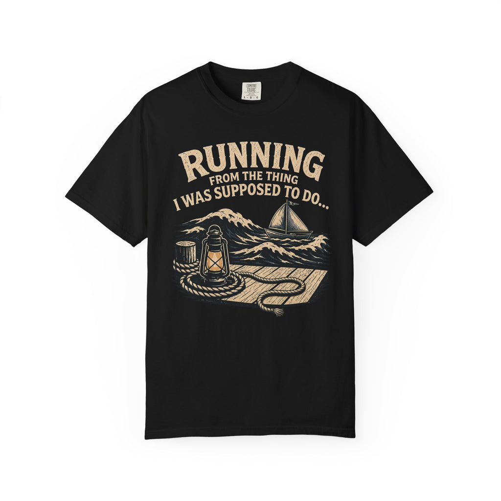 Running From the Thing Dock T-Shirt