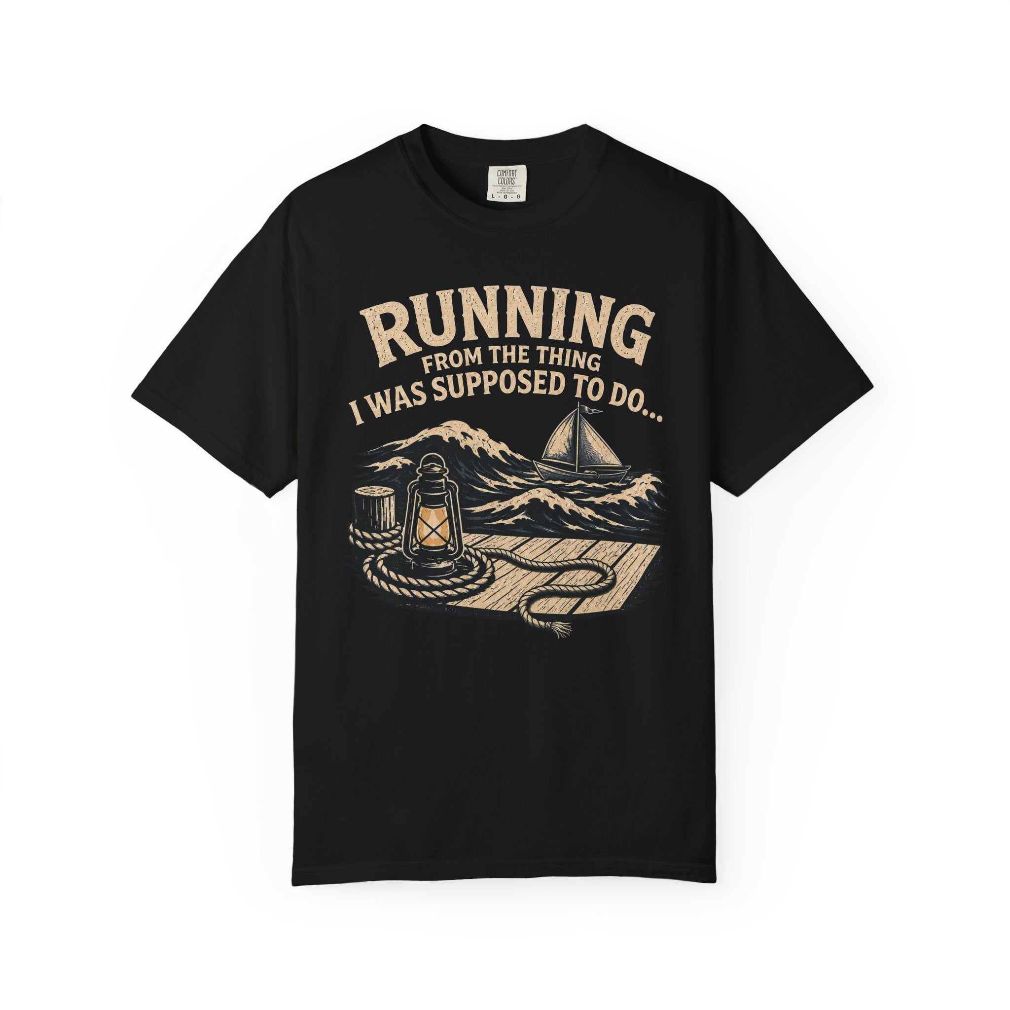 Running From the Thing Dock T-Shirt