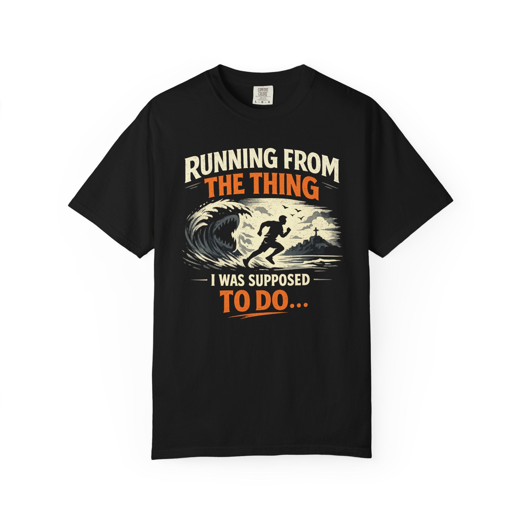 Running From the Thing Male T-Shirt