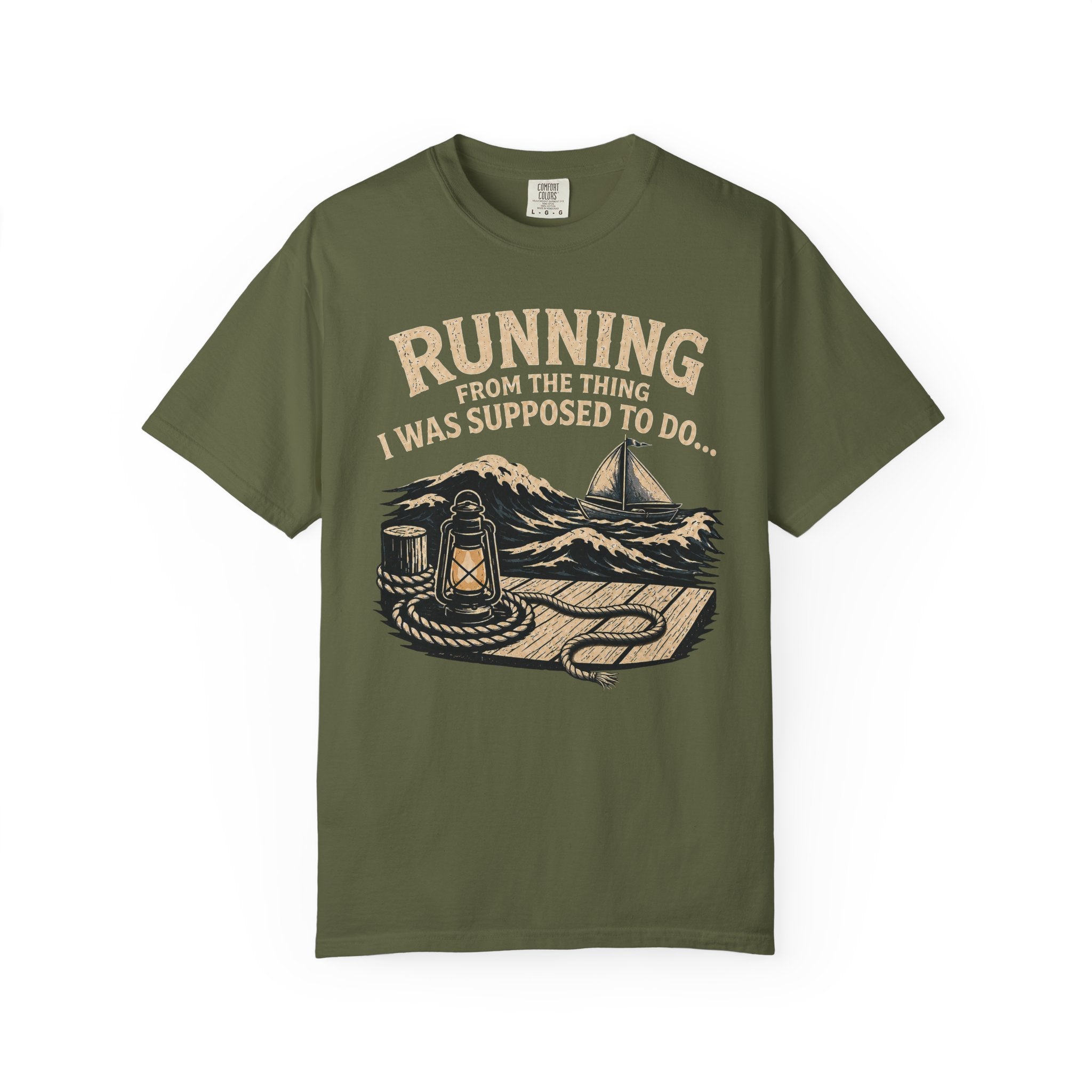Running From the Thing Dock T-Shirt