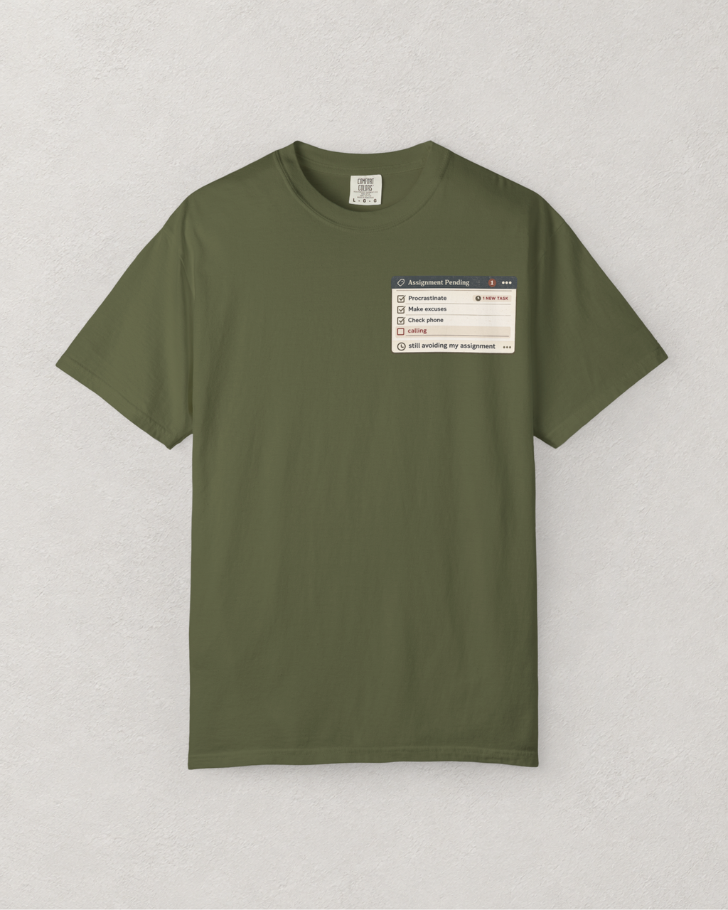 Assignment Pending Pop Up T-Shirt
