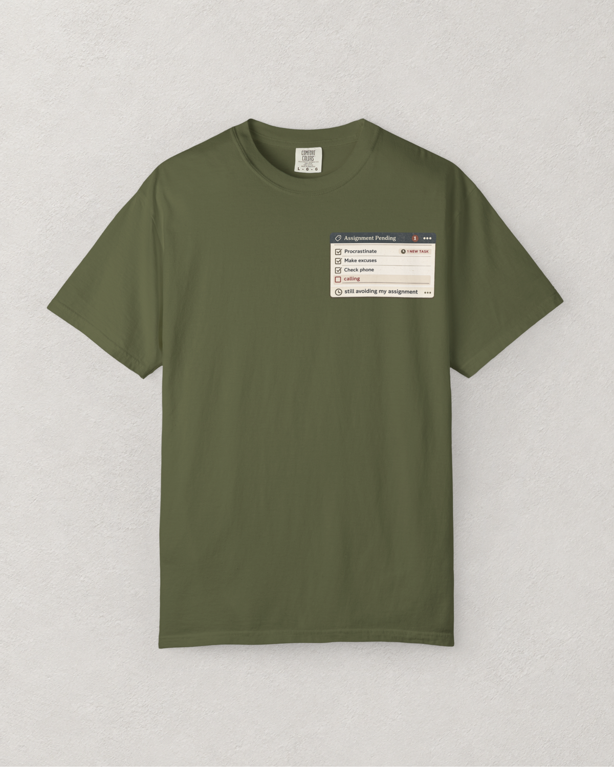Assignment Pending Pop Up T-Shirt