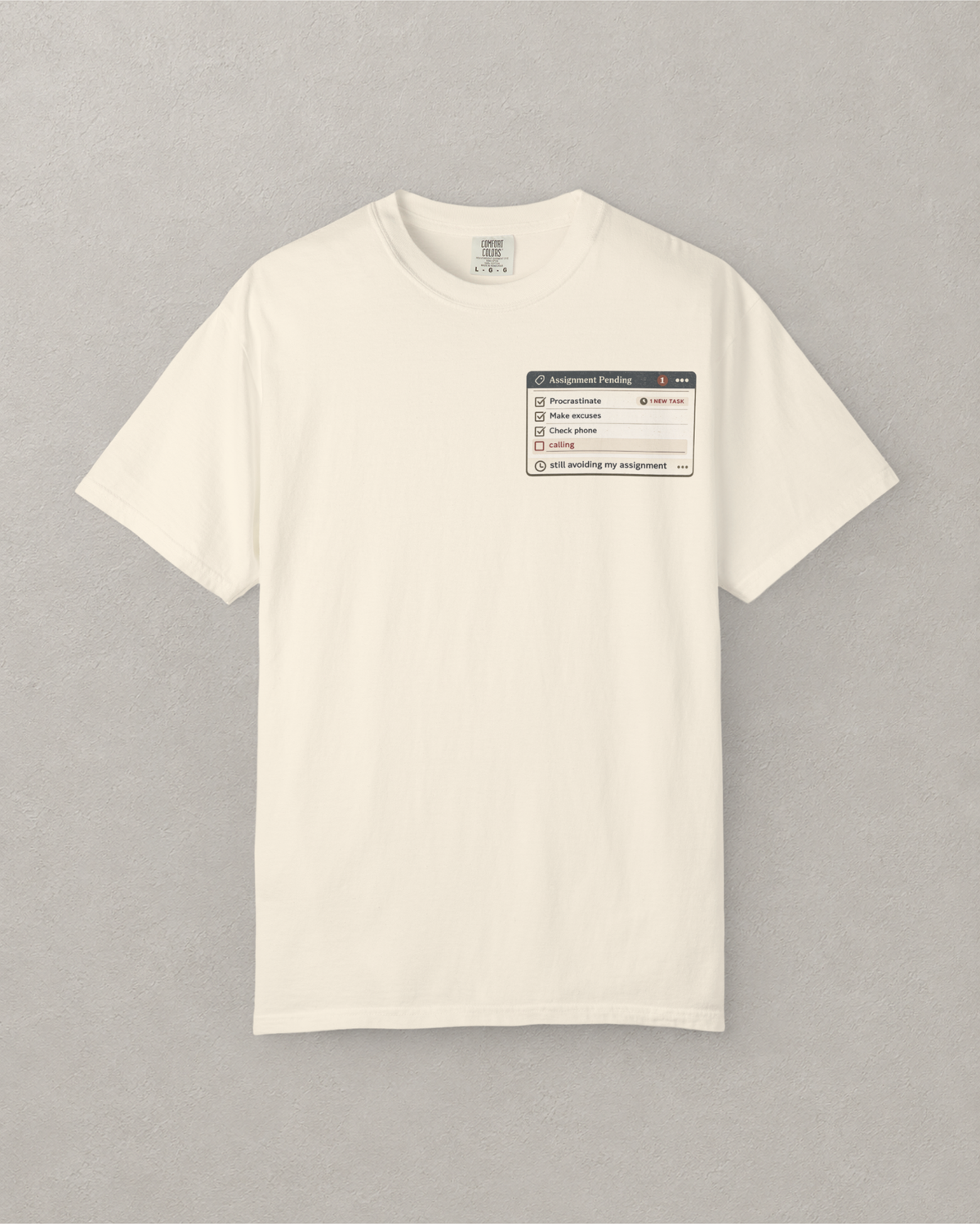 Assignment Pending Pop Up T-Shirt