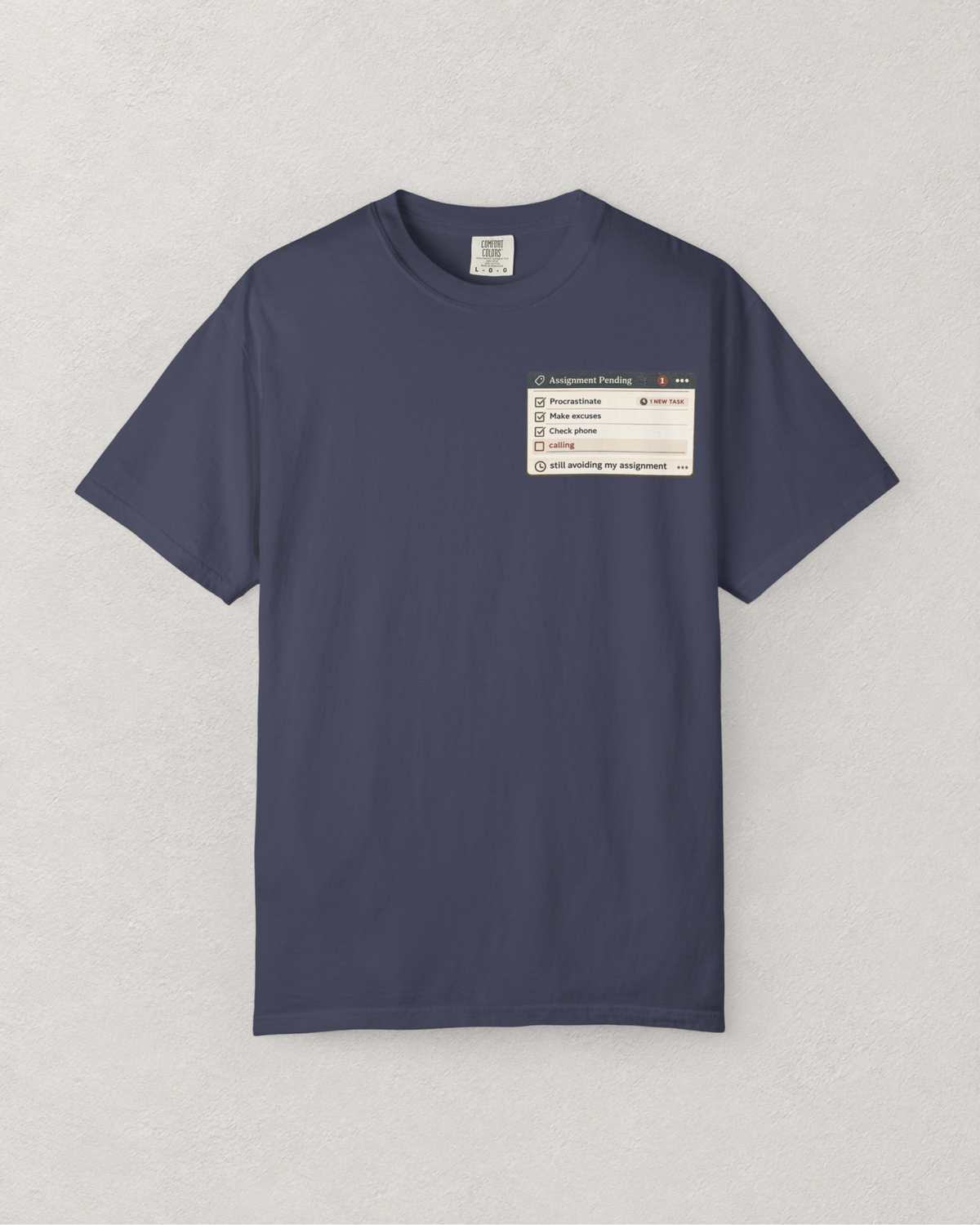 Assignment Pending Pop Up T-Shirt