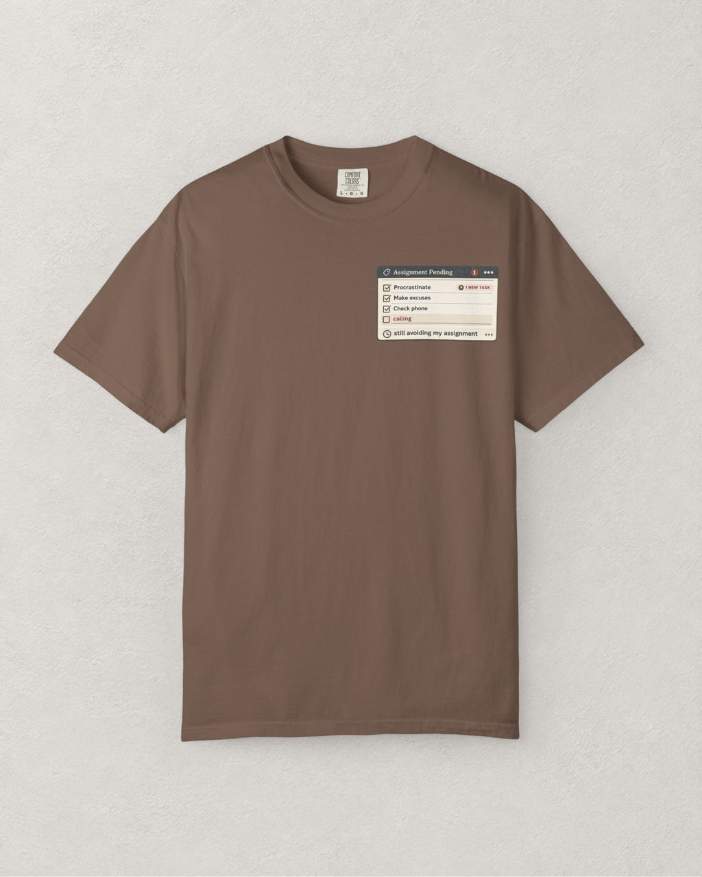 Assignment Pending Pop Up T-Shirt