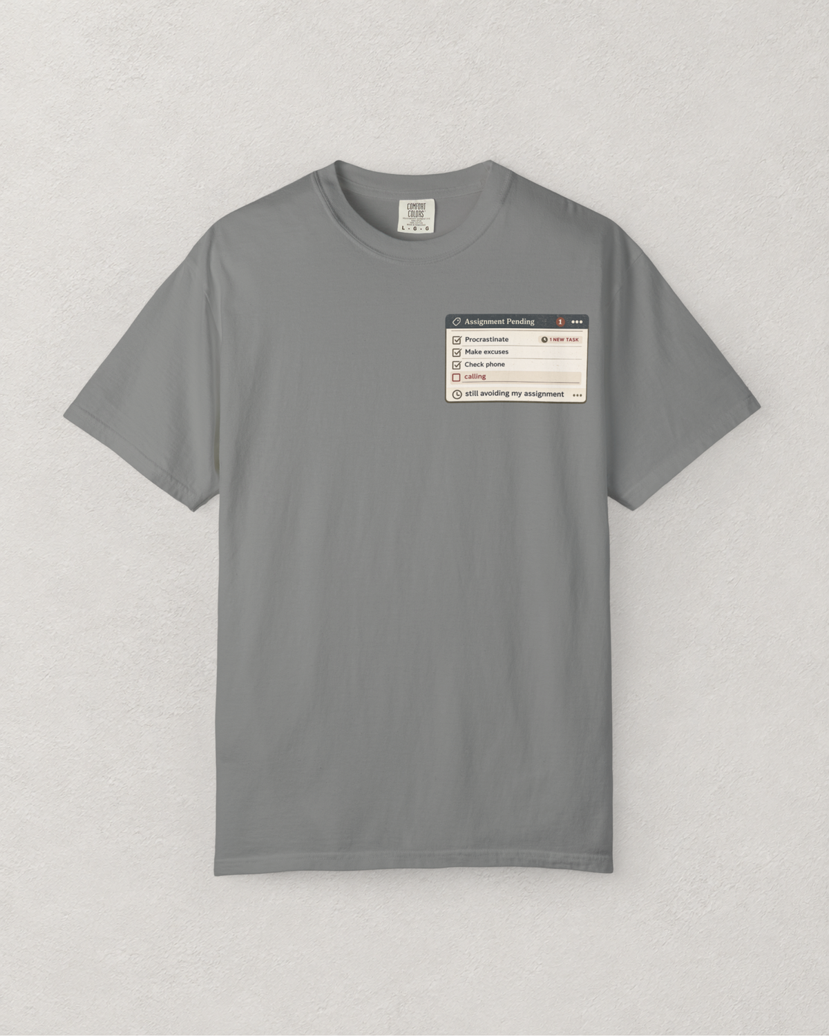 Assignment Pending Pop Up T-Shirt
