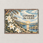 Consider the Lilies Woven Blanket — Landscape
