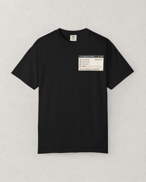 Assignment Pending Pop Up T-Shirt