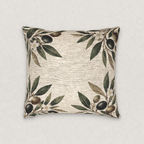 Olive Branch Woven Throw Pillow