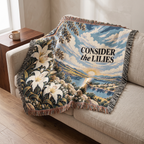 Consider the Lilies Woven Blanket — Landscape