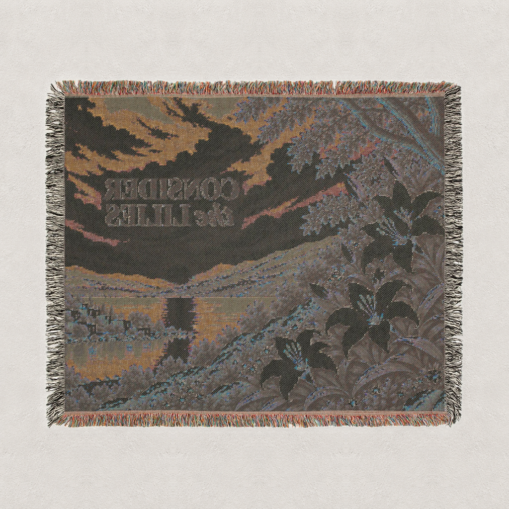 Consider the Lilies Woven Blanket — Landscape