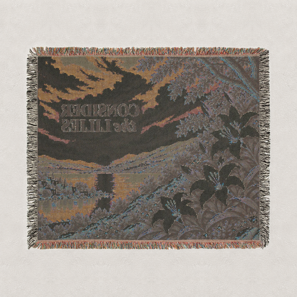 Consider the Lilies Woven Blanket — Landscape
