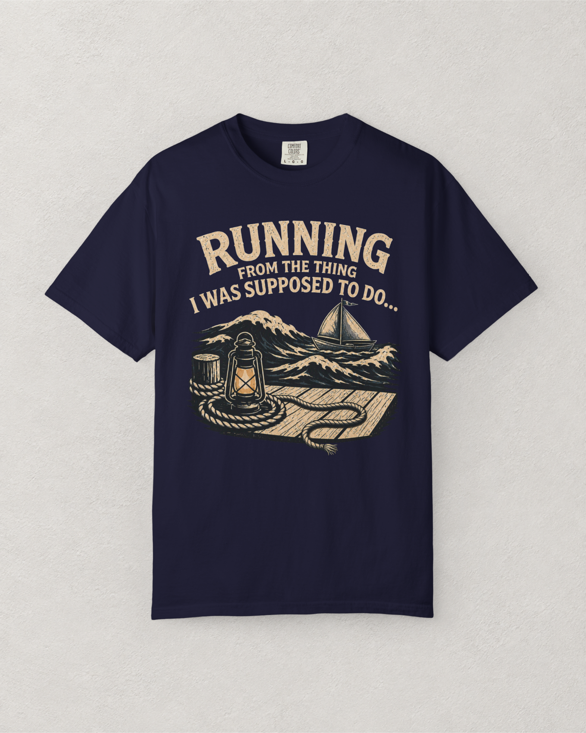 Running From the Thing Dock T-Shirt